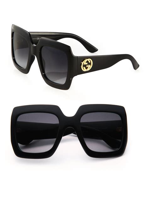 gucci oversized flat top sunglasses|authentic gucci oversized sunglasses.